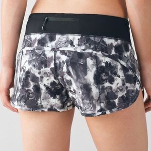 Lululemon Speed Shorts Obscured Black Dusty Mauve
